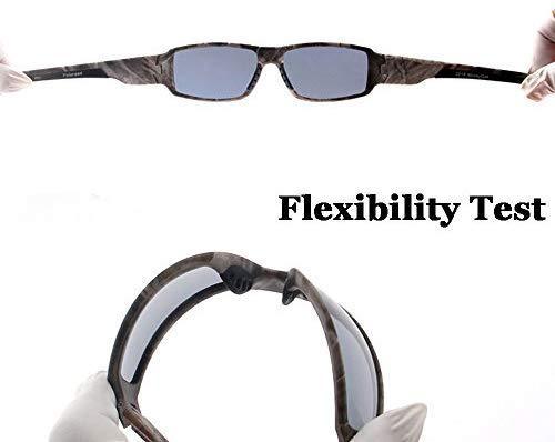 MOTELAN Polarized Outdoor Sports Sunglasses - TR90 Camo Frame for Men & Women