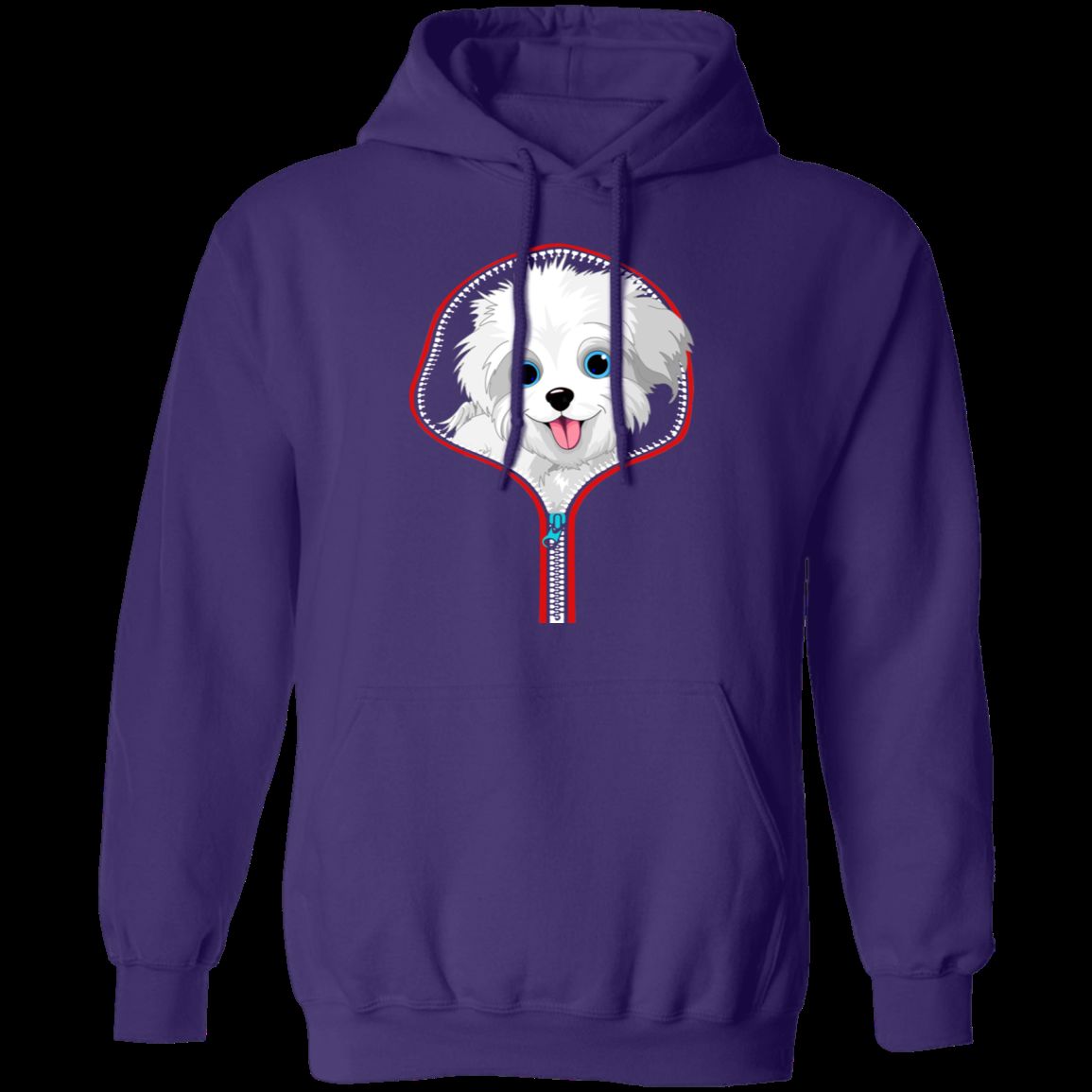 MALTESE ZIP-DOWN LADIES Pullover Hoodie 8 oz.