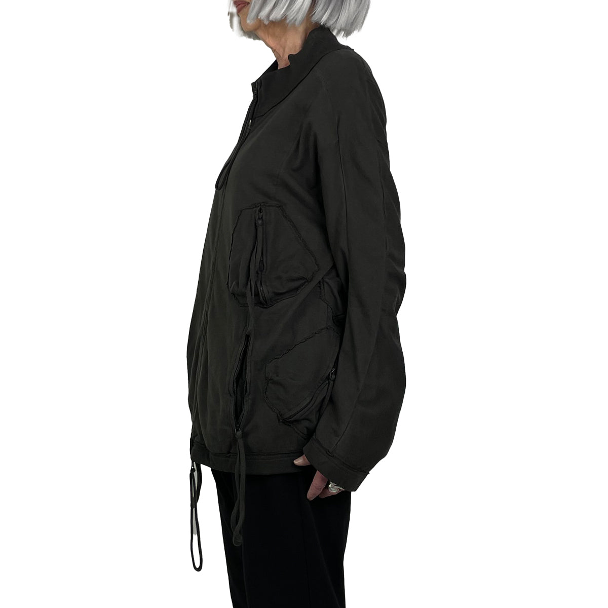 FRENCH TERRY LONG SLIM JACKET