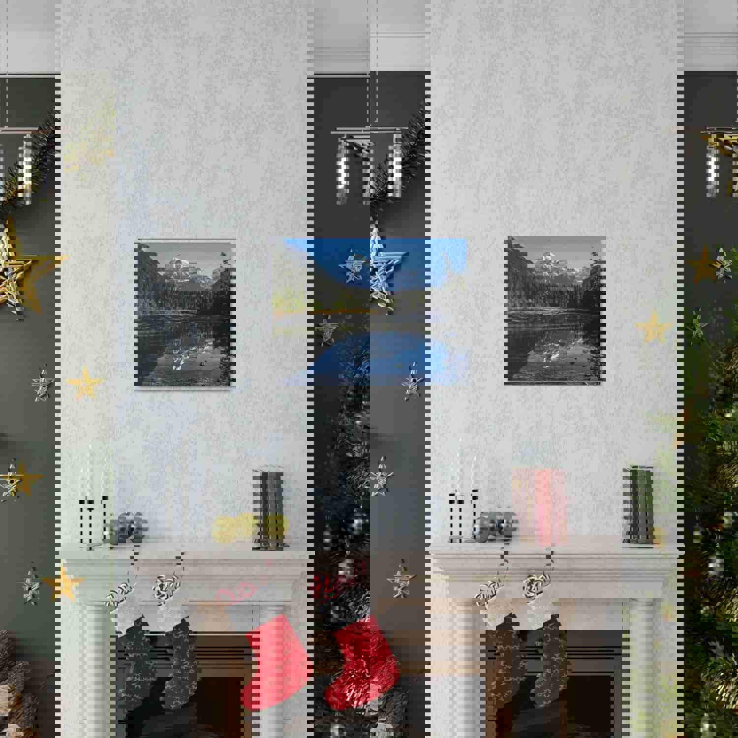 Mystic Forest Mountain Nature Wilderness Photography Canvas Wall Art