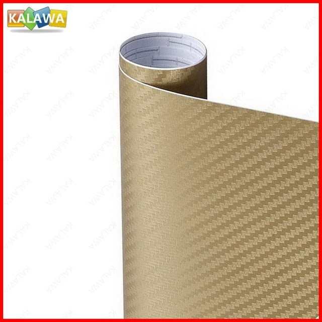 3D Carbon Fiber Vinyl Wrap Roll Film for Car and Motorcycle Styling