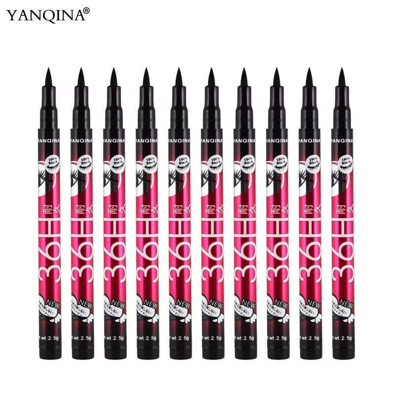 Lasting 36H Waterproof Black Liquid Eyeliner Pencil - Smudge Proof & Long-lasting Makeup Tool