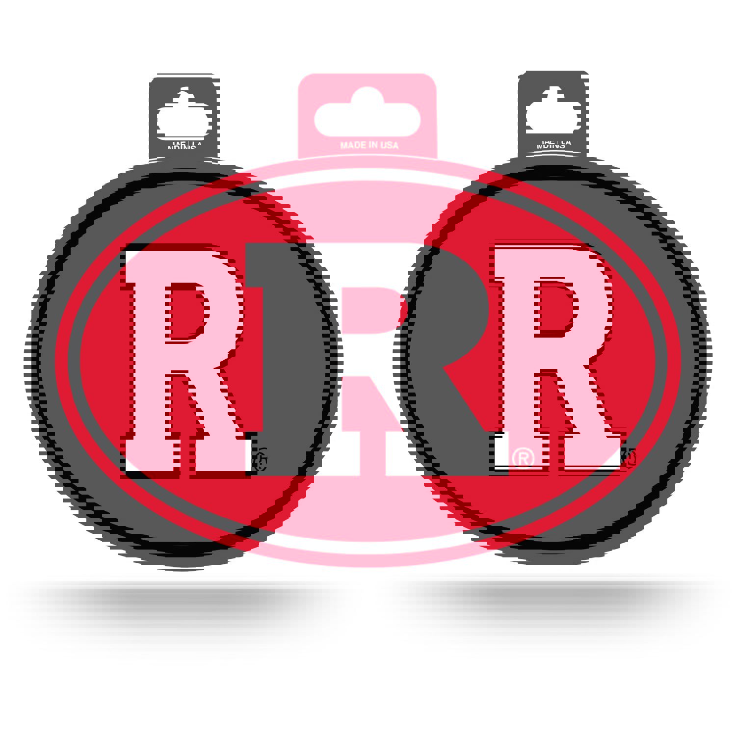 Rutgers Scarlet Knights Oval Vinyl Decal Sticker - 3.75 x 5.75 Inches