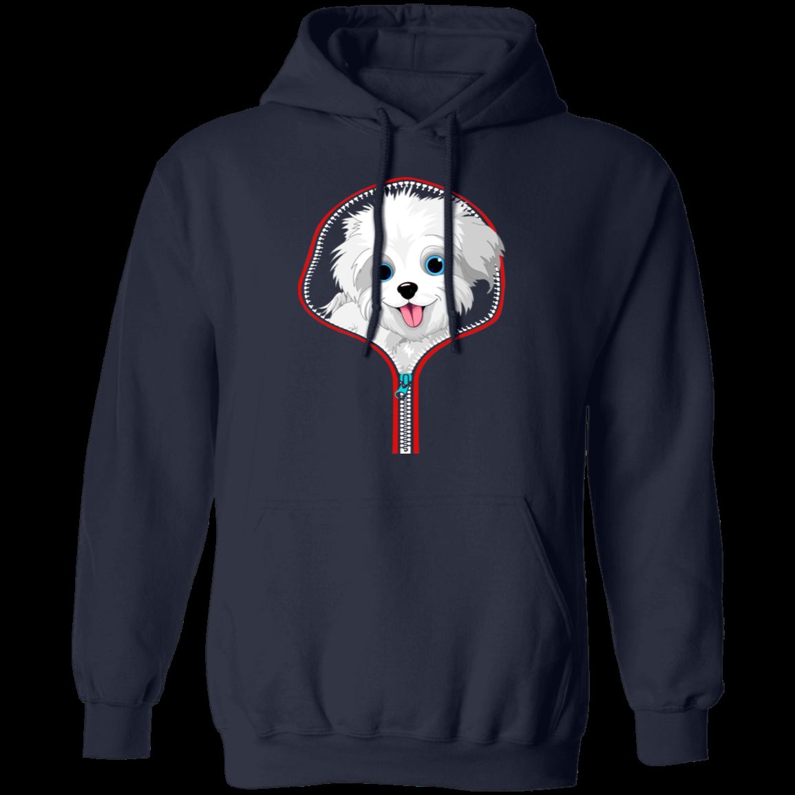 MALTESE ZIP-DOWN LADIES Pullover Hoodie 8 oz.