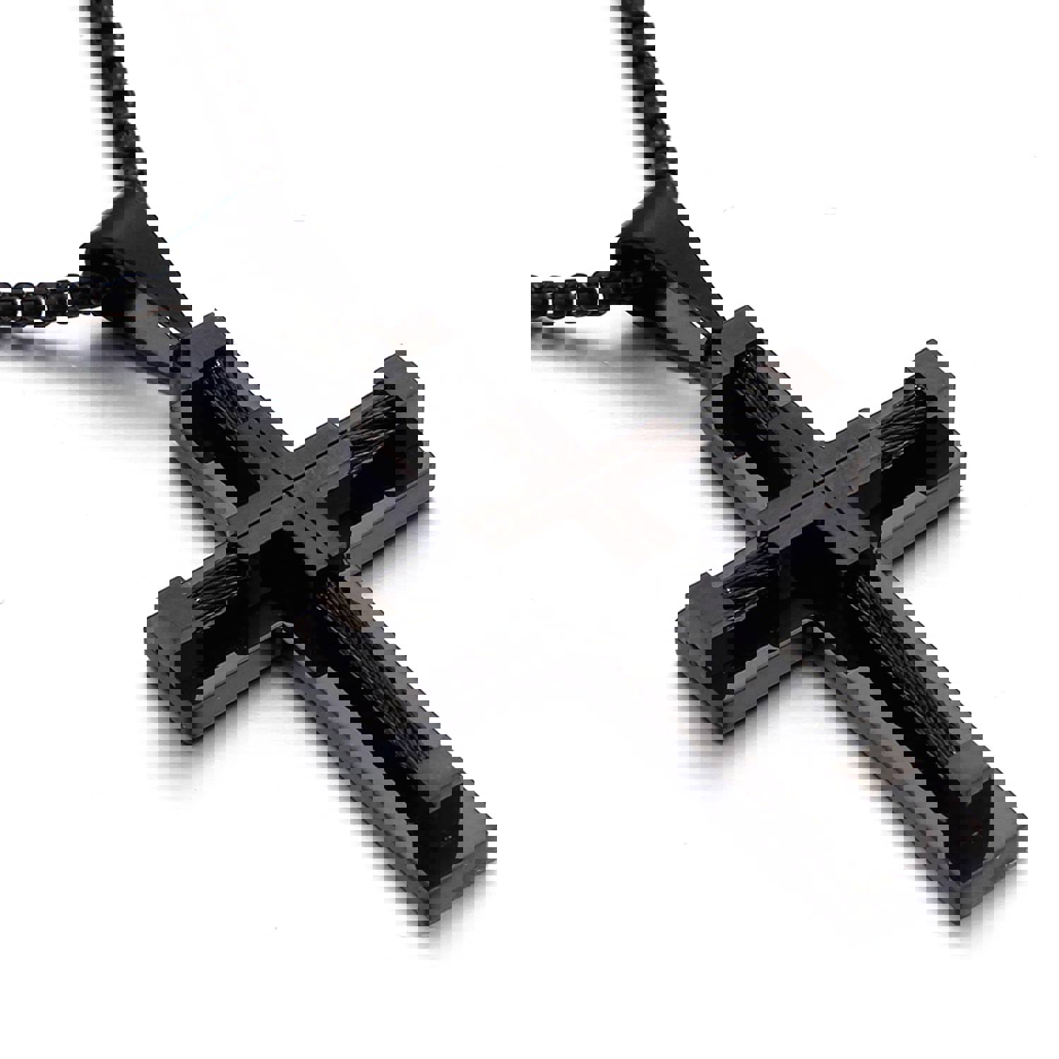 Yeelery Silver Cross Necklace With 18K Gold Plated