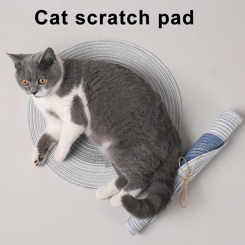 Cat Scratching Pad - Durable Ramie Scratcher for Cats
