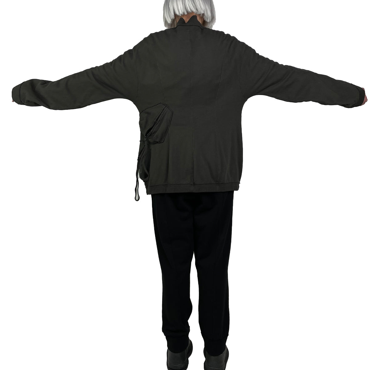 FRENCH TERRY LONG SLIM JACKET