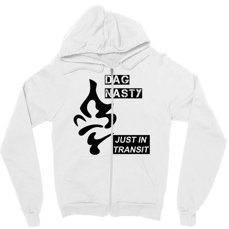 Dag Nasty Zipper Hoodie - Unisex Soft Poly-Cotton Blend
