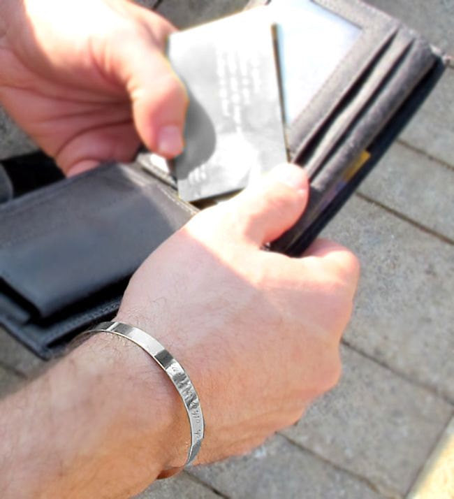 Personalized Sterling Silver Engraved Bracelet for Men