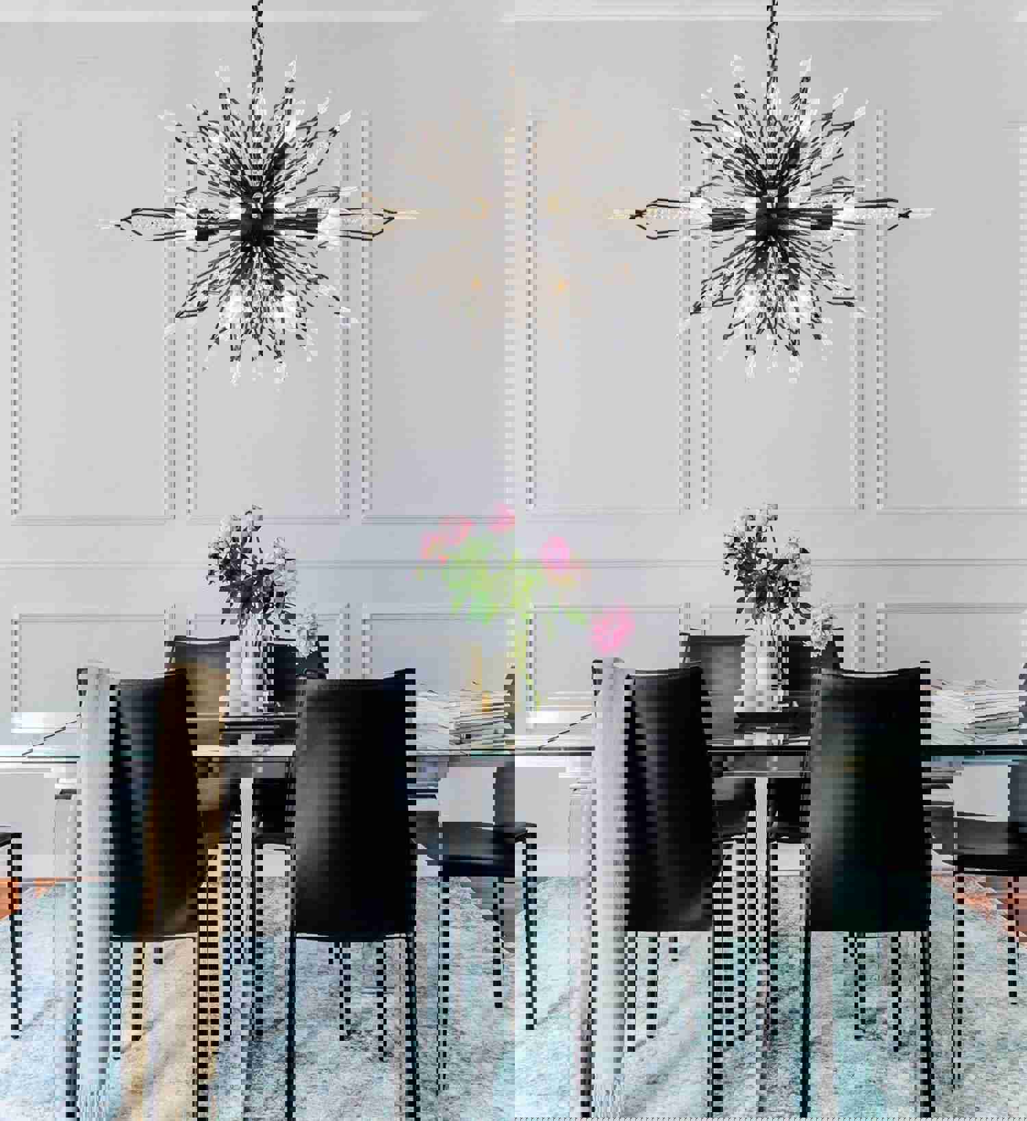 Orbital 16-Lt Oval Linear Pendant - Carbon