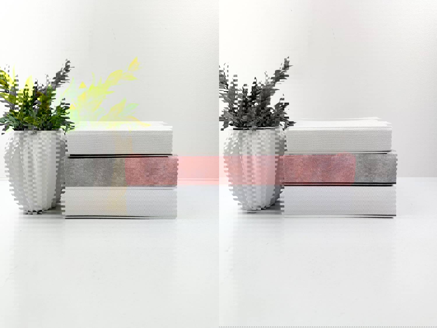 Pink Decorative Fabric-Wrapped Books for Living Room and Shelf Decor