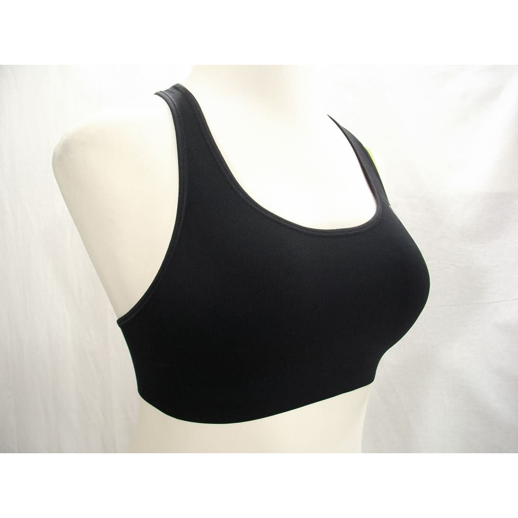 Champion B9504 Absolute Racerback Sports Bra with SmoothTec Band - Medium Black NWT