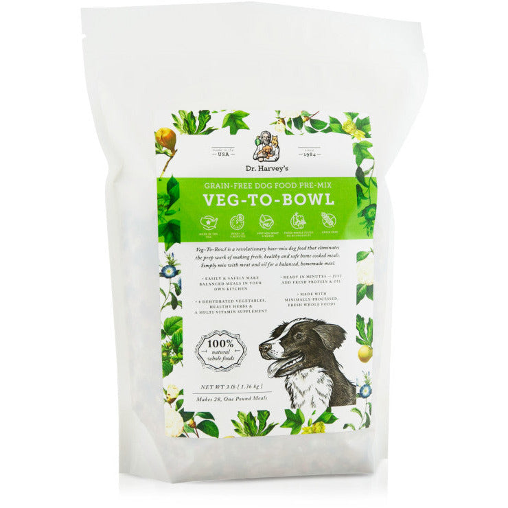 Dr. Harveys Grain-Free Dog Food Pre-Mix - Veg-To-Bowl