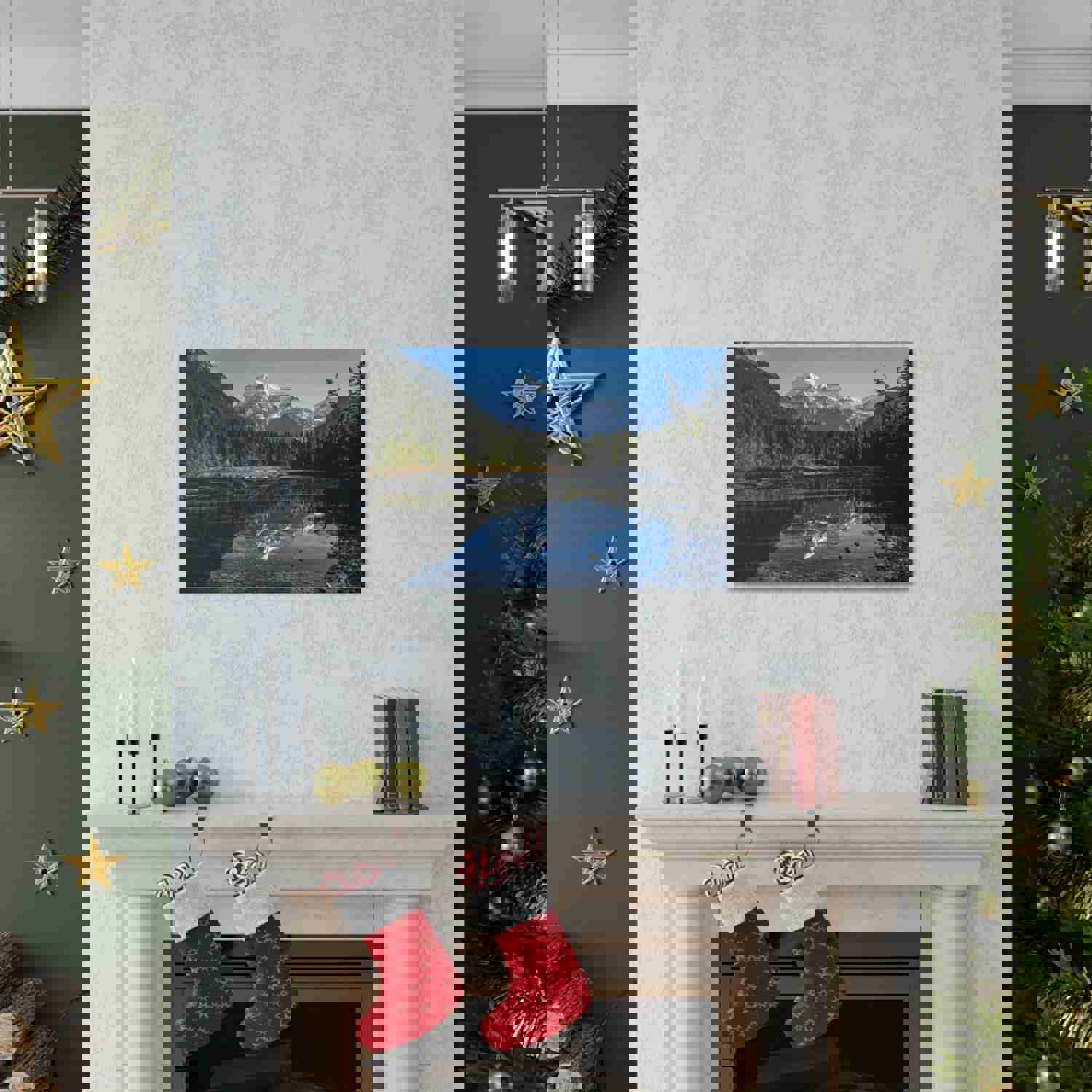 Mystic Forest Mountain Nature Wilderness Photography Canvas Wall Art