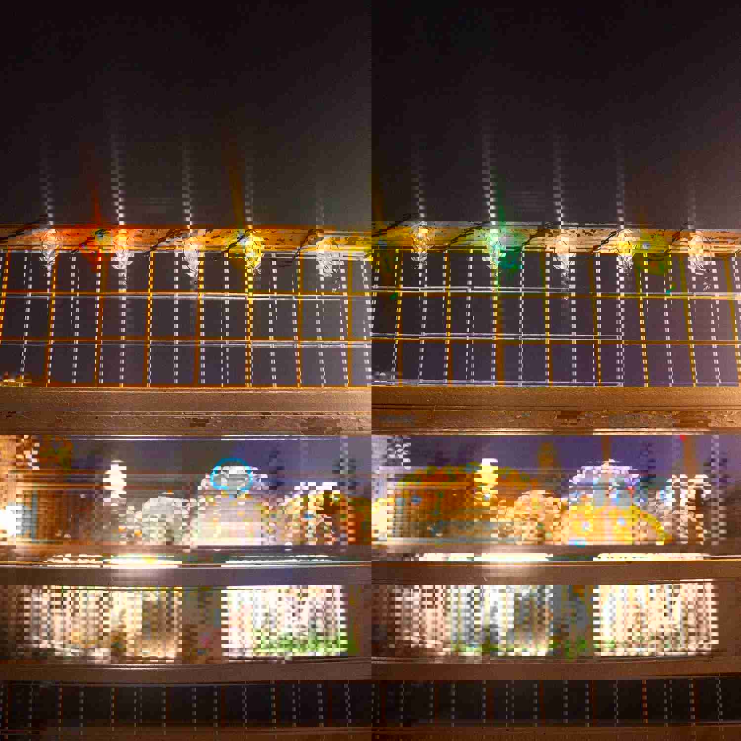 Mainstays 10 Count 7.4 Feet Multi-color Balloon Shape Shatterproof Tear Drop String Lights