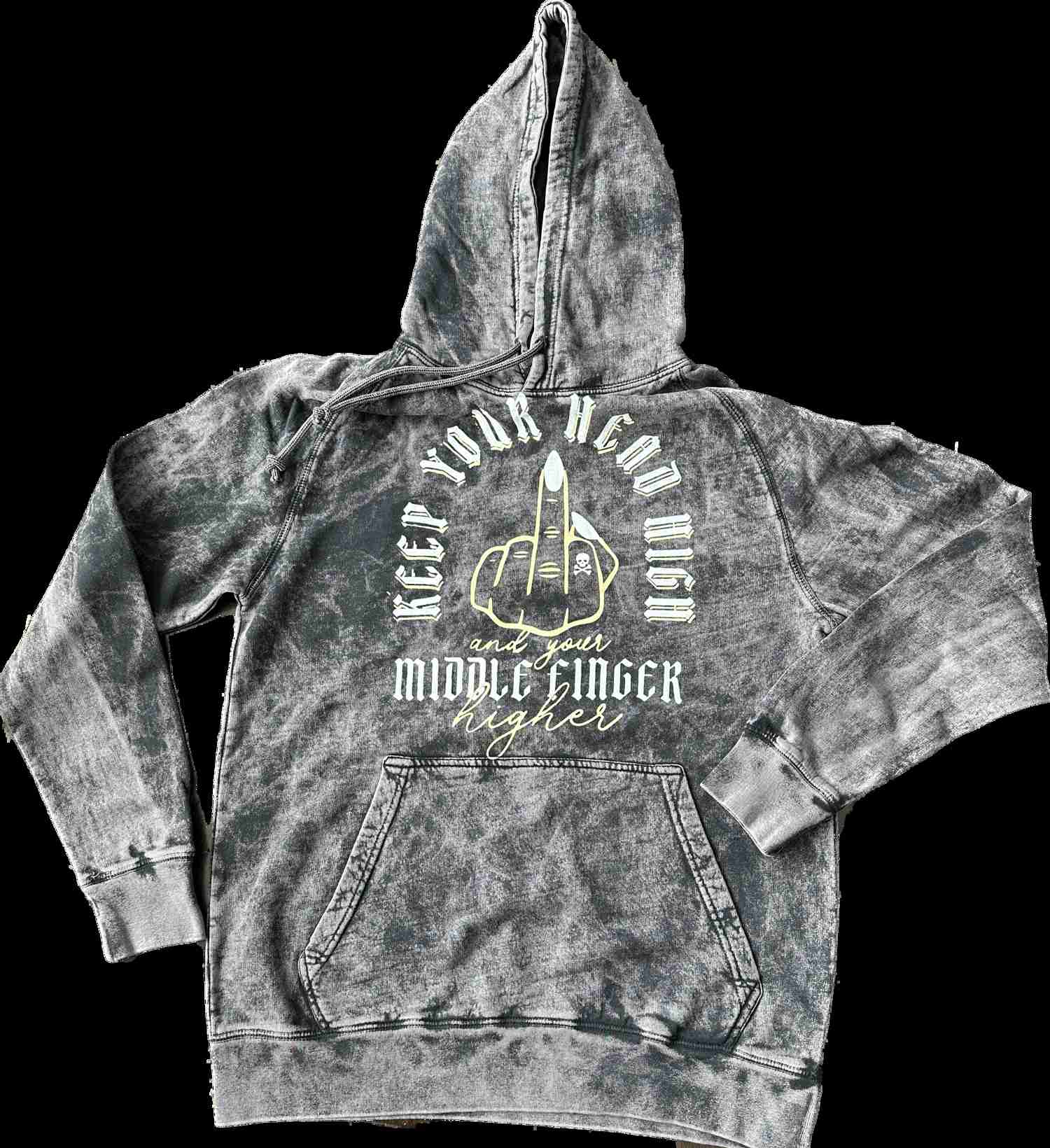 Head High, Middle Finger Higher Vintage Hoodie - Pre-Order