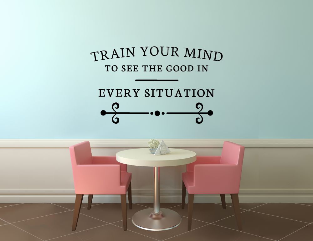 Positive Quotes Vinyl Wall Sticker - Motivational Wall Decal for Life Inspiration