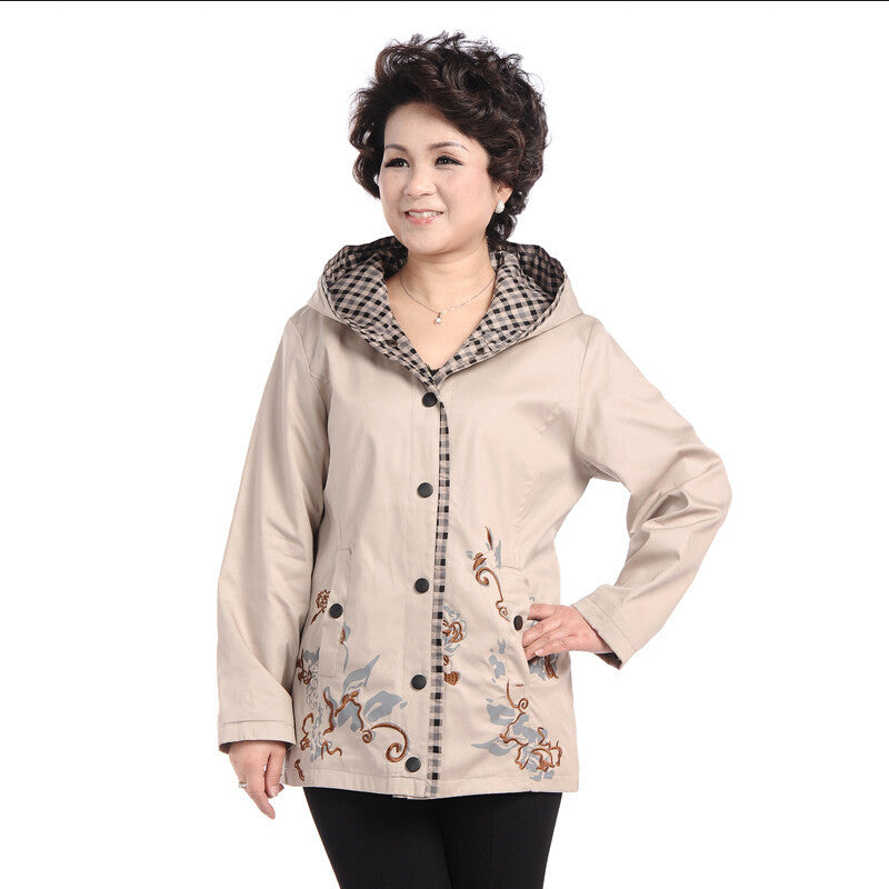 Embroidered Casual Women's Jacket for Spring and Autumn