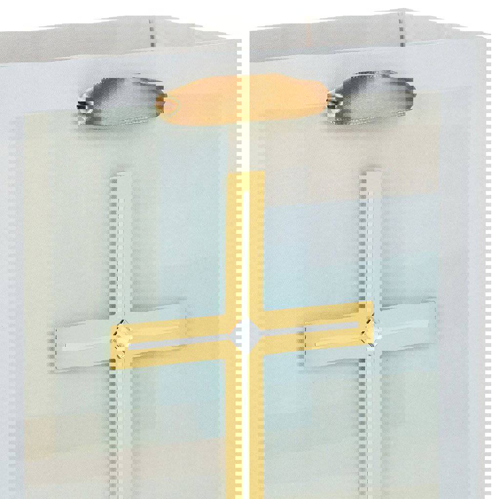 Hallmark Gold Cross Pastel Medium Gift Bag for Religious Occasions