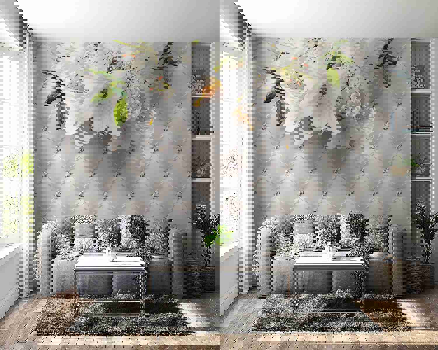 Peel & Stick Floral Wall Mural - Princess Of Elegance - Removable Wall Decals