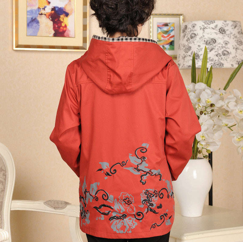 Embroidered Casual Women's Jacket for Spring and Autumn