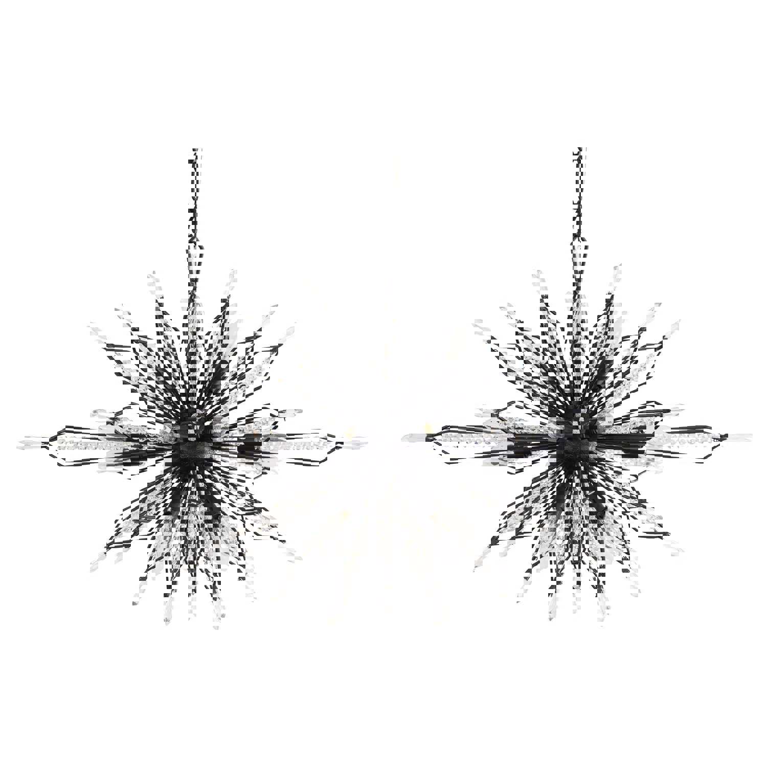 Orbital 16-Lt Oval Linear Pendant - Carbon