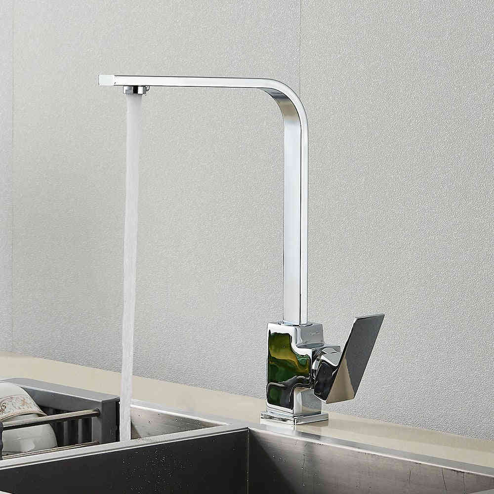MIRODEMI® Single Lever 360 Rotate Deck Mount Kitchen Faucet