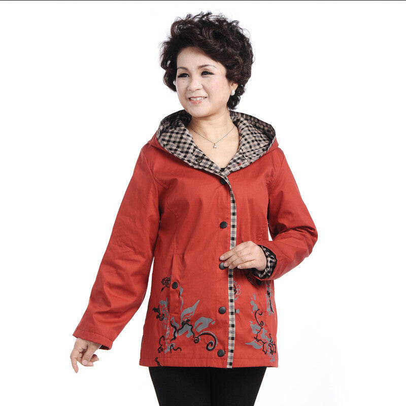 Embroidered Casual Women's Jacket for Spring and Autumn
