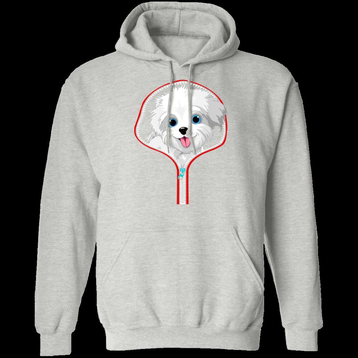 MALTESE ZIP-DOWN LADIES Pullover Hoodie 8 oz.
