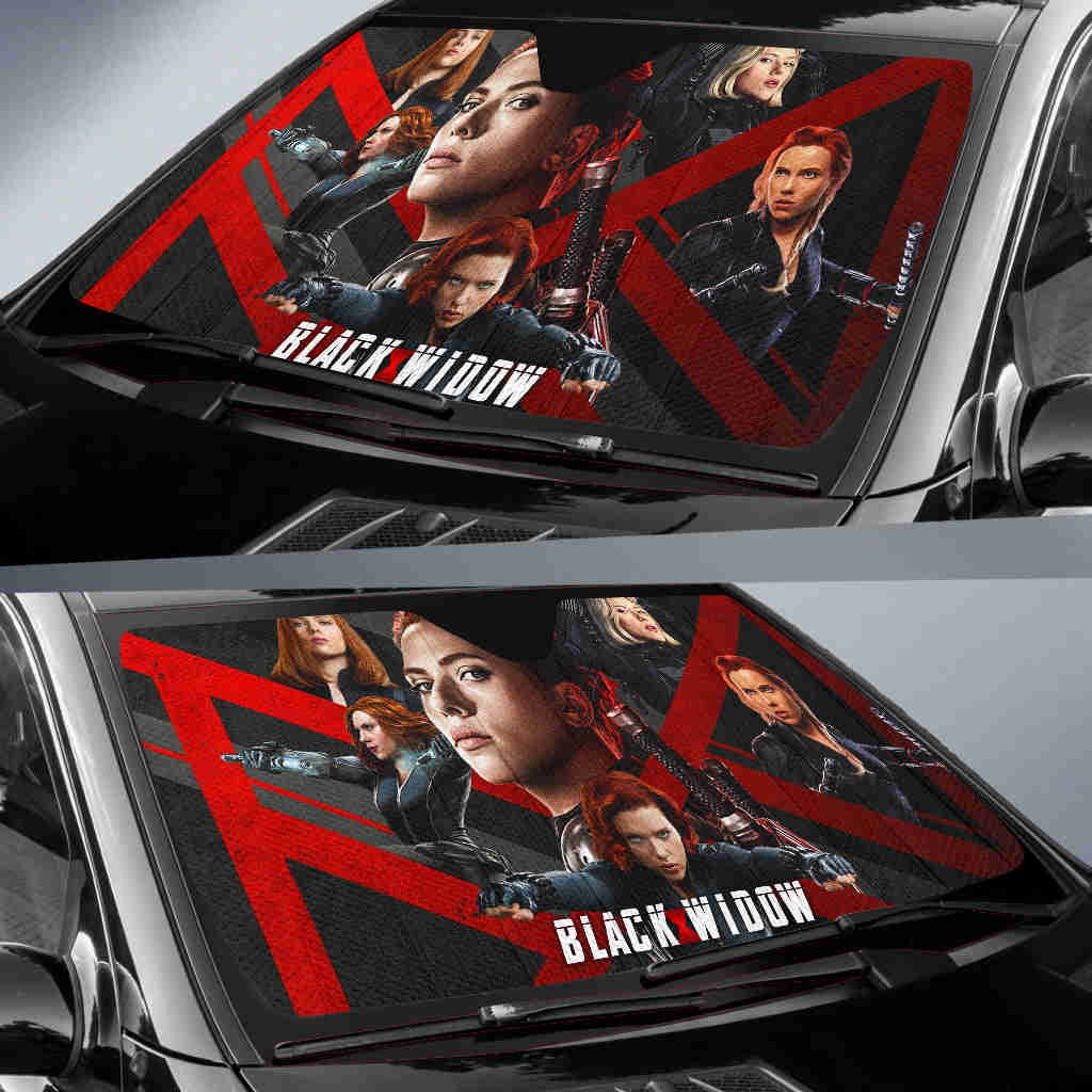 Black Widow Natasha Auto Sunshade Car Accessories Ci220526-11