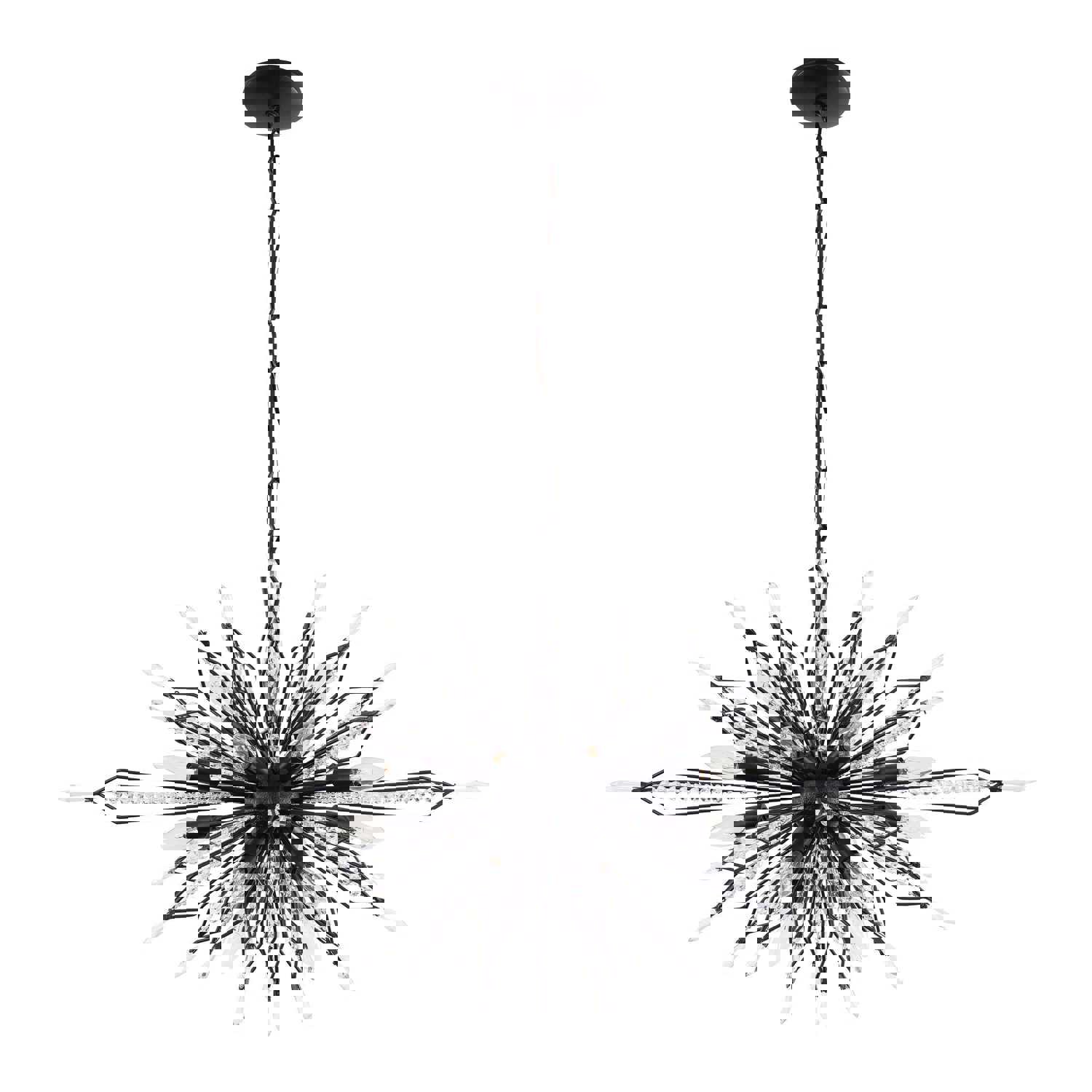 Orbital 16-Lt Oval Linear Pendant - Carbon