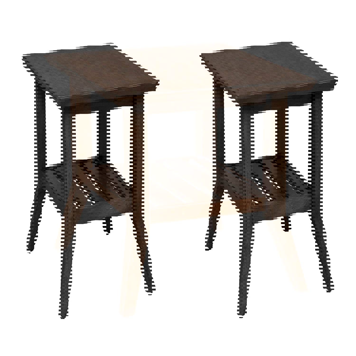 Ventura Blvd - Rectangular End Table - Dark Brown