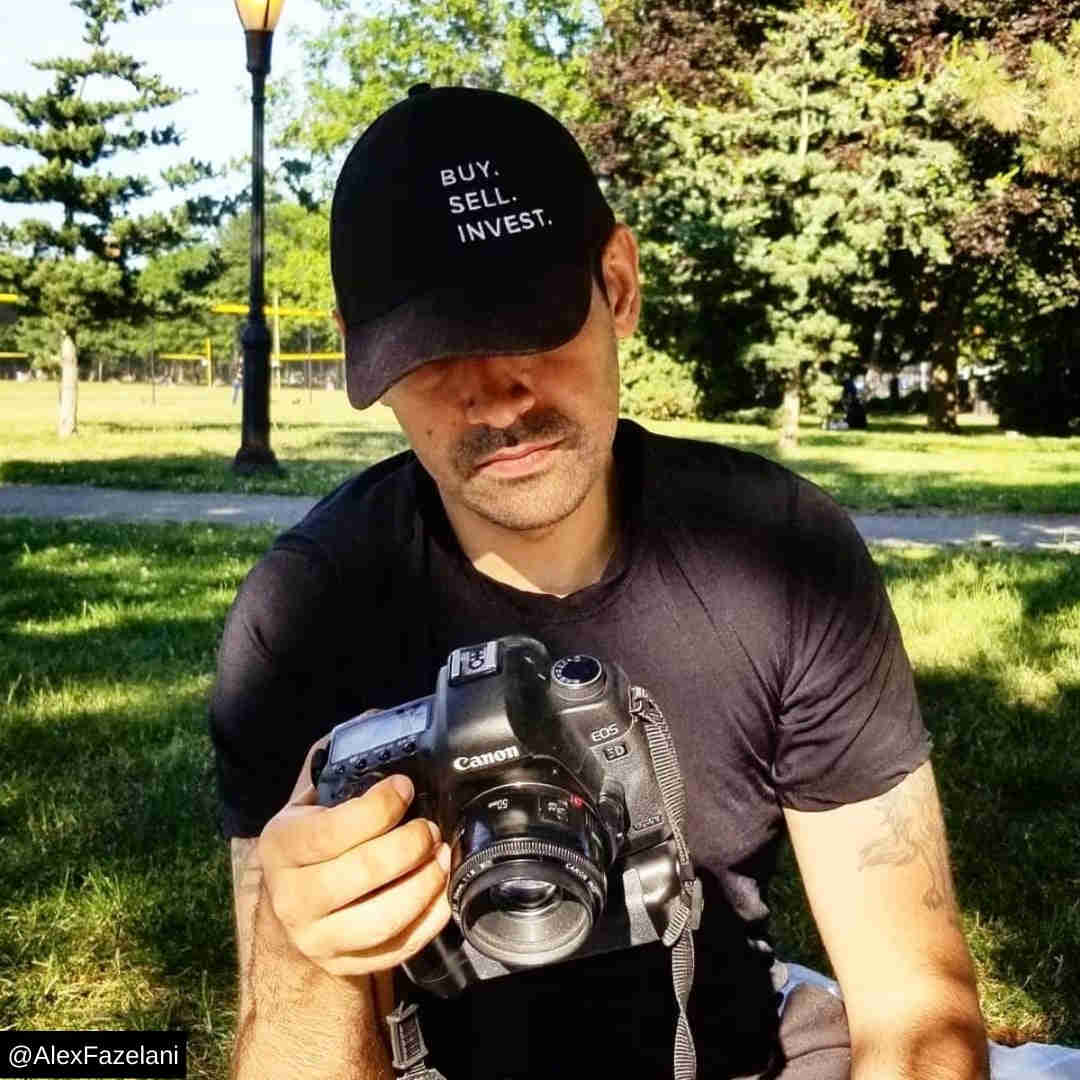 Buy. Sell. Invest. Vertical Dad Hat - Adjustable Low Profile Cap