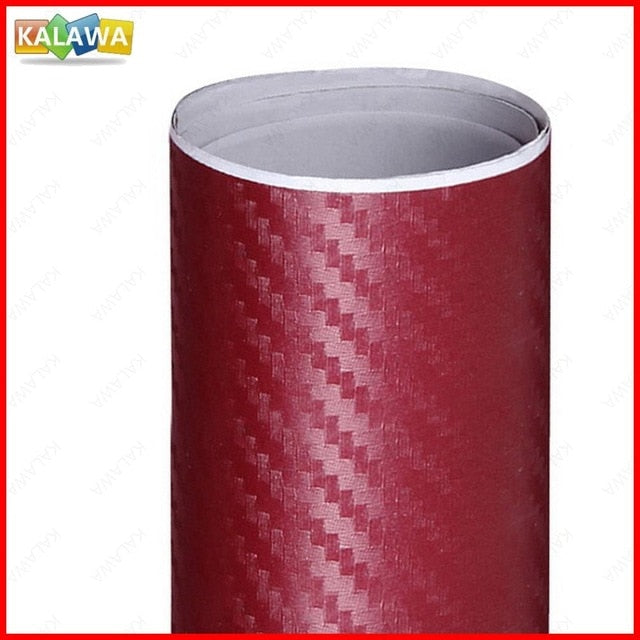 3D Carbon Fiber Vinyl Wrap Roll Film for Car and Motorcycle Styling