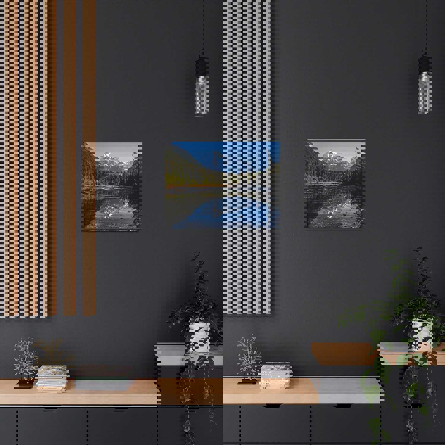 Mystic Forest Mountain Nature Wilderness Photography Canvas Wall Art