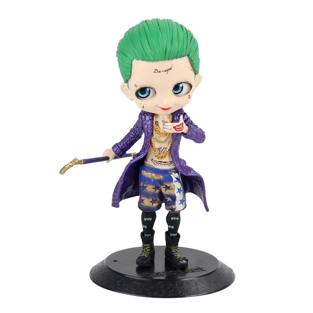 14cm Q Posket Suicide Squad The Joker & Harley Quinn PVC Action Figure Collectible Model