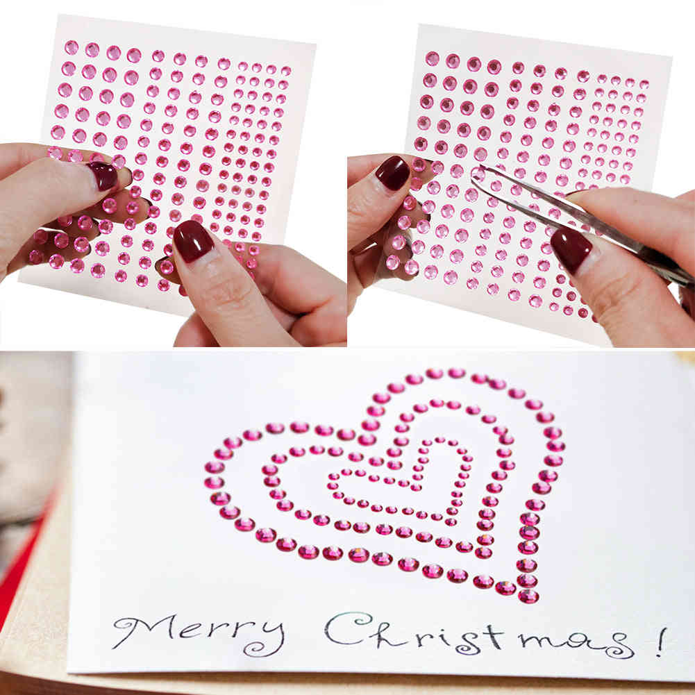 Nicpro Self-Adhesive Rhinestone Stickers - 4125 Pieces in 25 Colors & 3 Sizes for Nail, Crafts, Festival, and Makeup