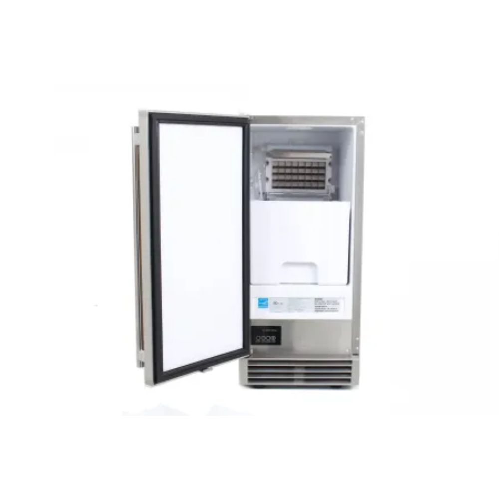 Blaze 50 LB. 15 Inch Outdoor Ice Maker with Gravity Drain