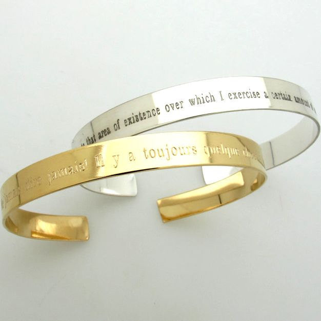Personalized Sterling Silver Engraved Bracelet for Men