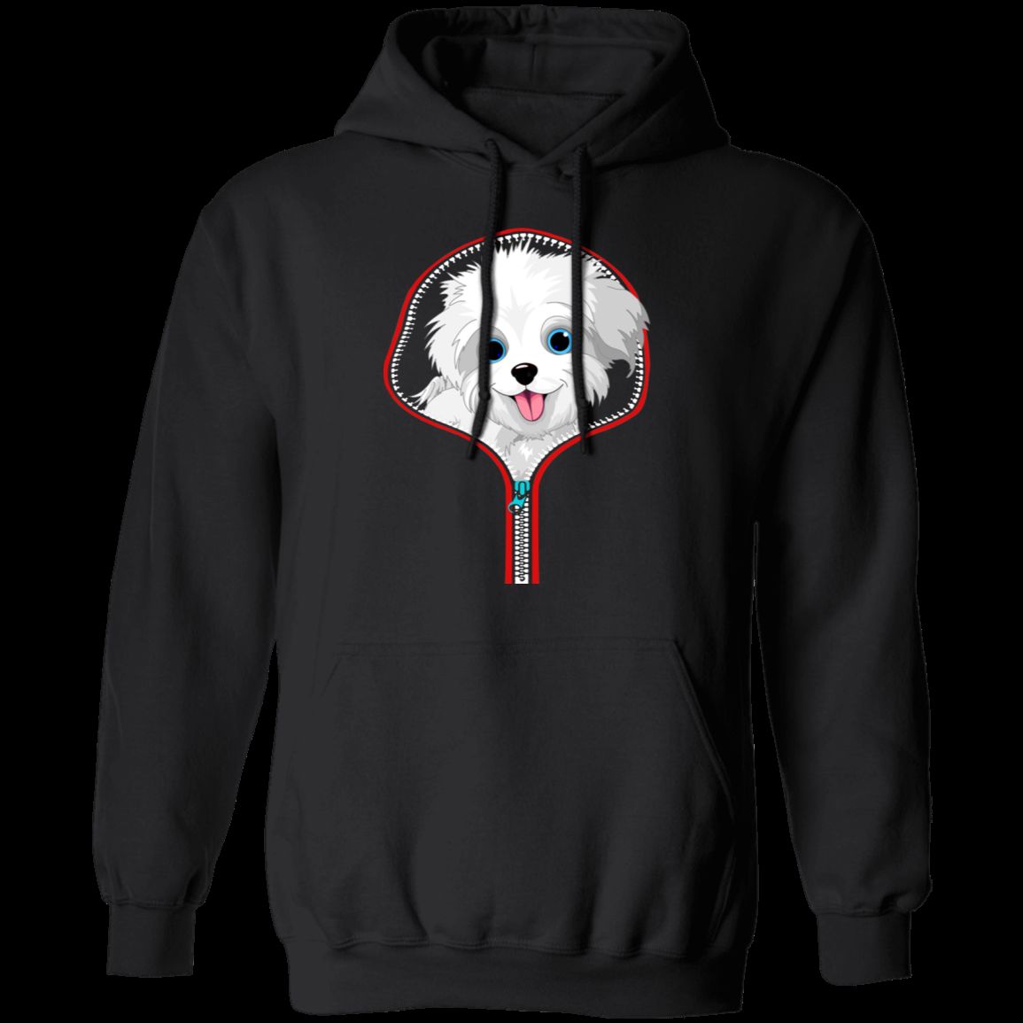 MALTESE ZIP-DOWN LADIES Pullover Hoodie 8 oz.