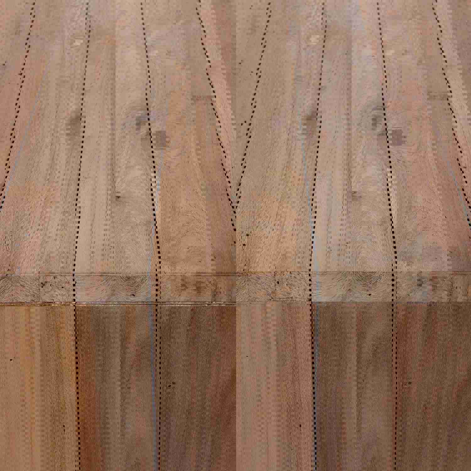 Gilroy Outdoor Coffee Table - Waterfall Style with Reclaimed Teak