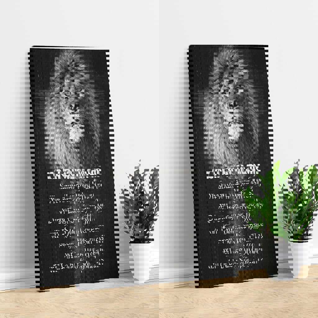 Lion of Judah, I Can Only Imagine - Christian Canvas, Jesus Portrait Canvas Print, Wall Art