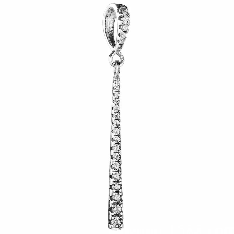 925 Sterling Silver Pearl Drop Pine Needle Feather Wheat Necklace Pendant Beads for DIY Jewelry