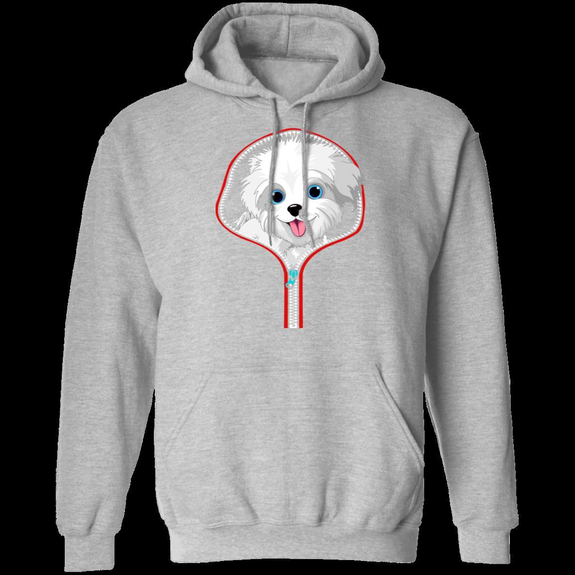 MALTESE ZIP-DOWN LADIES Pullover Hoodie 8 oz.