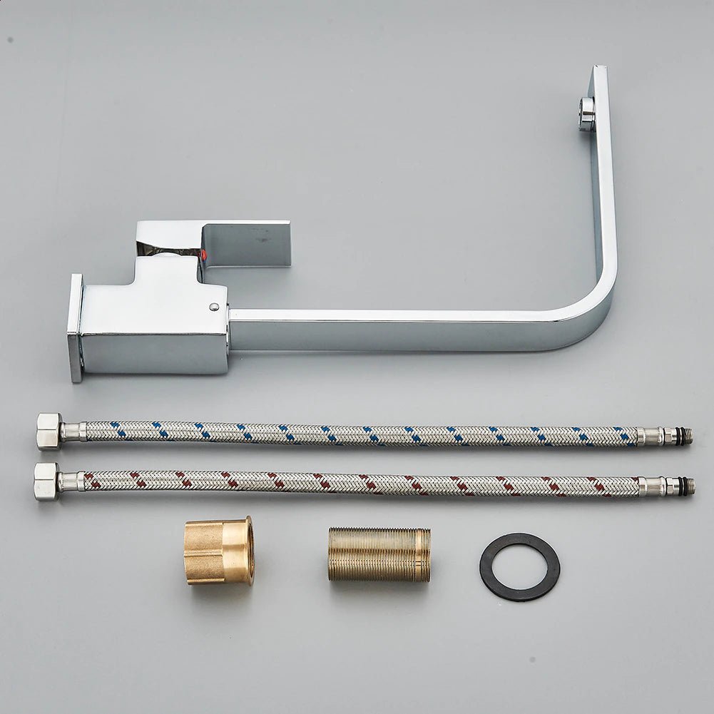 MIRODEMI® Single Lever 360 Rotate Deck Mount Kitchen Faucet