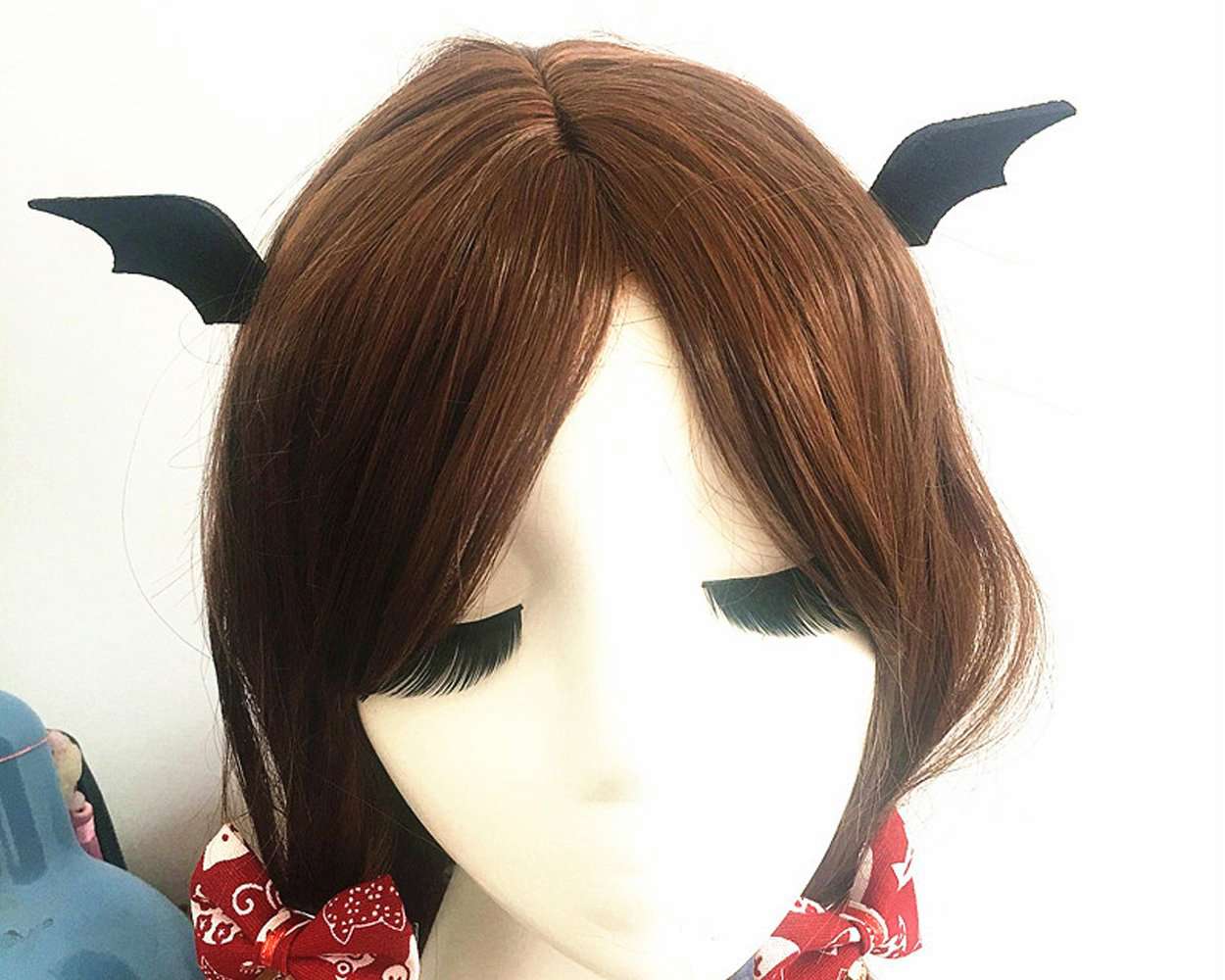 Halloween Bat Wing and Devil Horn Hair Clips (12 Pairs)