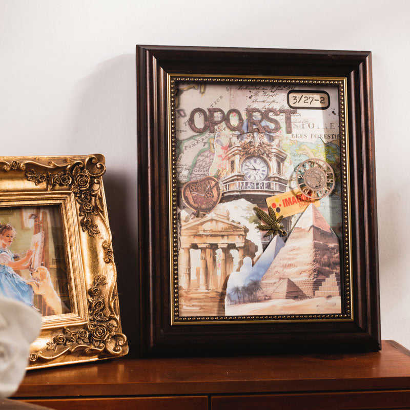 Global Travel Retro Scrapbook Paper - 30pcs Pack with 10 Unique Designs