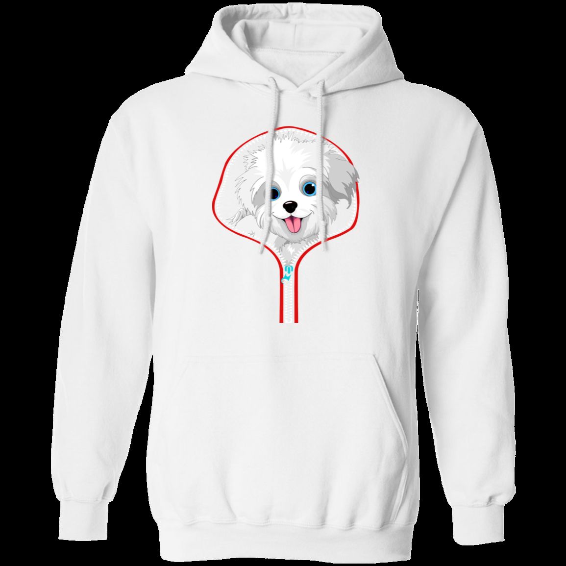 MALTESE ZIP-DOWN LADIES Pullover Hoodie 8 oz.