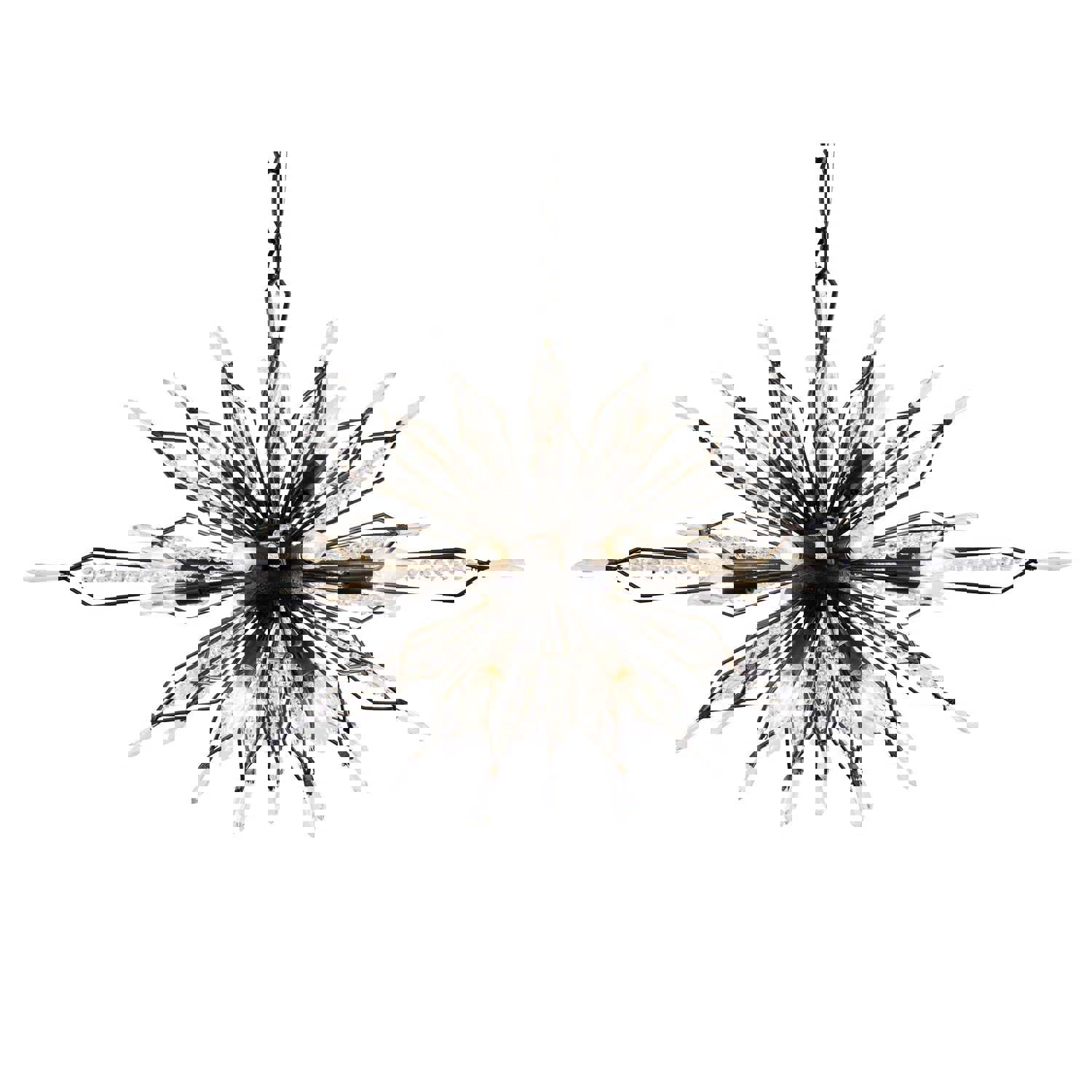 Orbital 16-Lt Oval Linear Pendant - Carbon