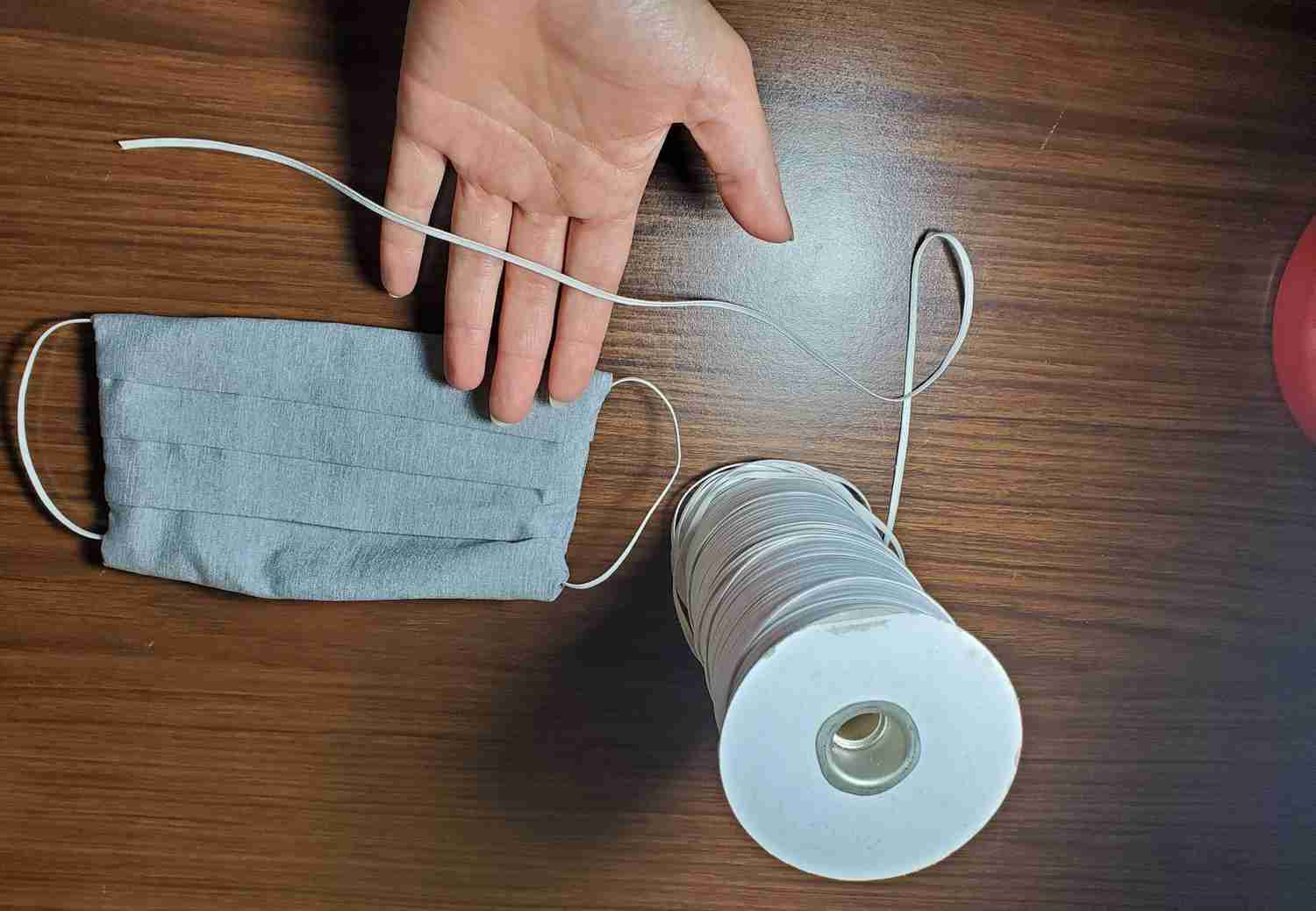 3mm 6/9mm Flat Elastic Band - White Braided Elastic for Sewing, Clothing, Face Masks, and Crafts (200 Yards)